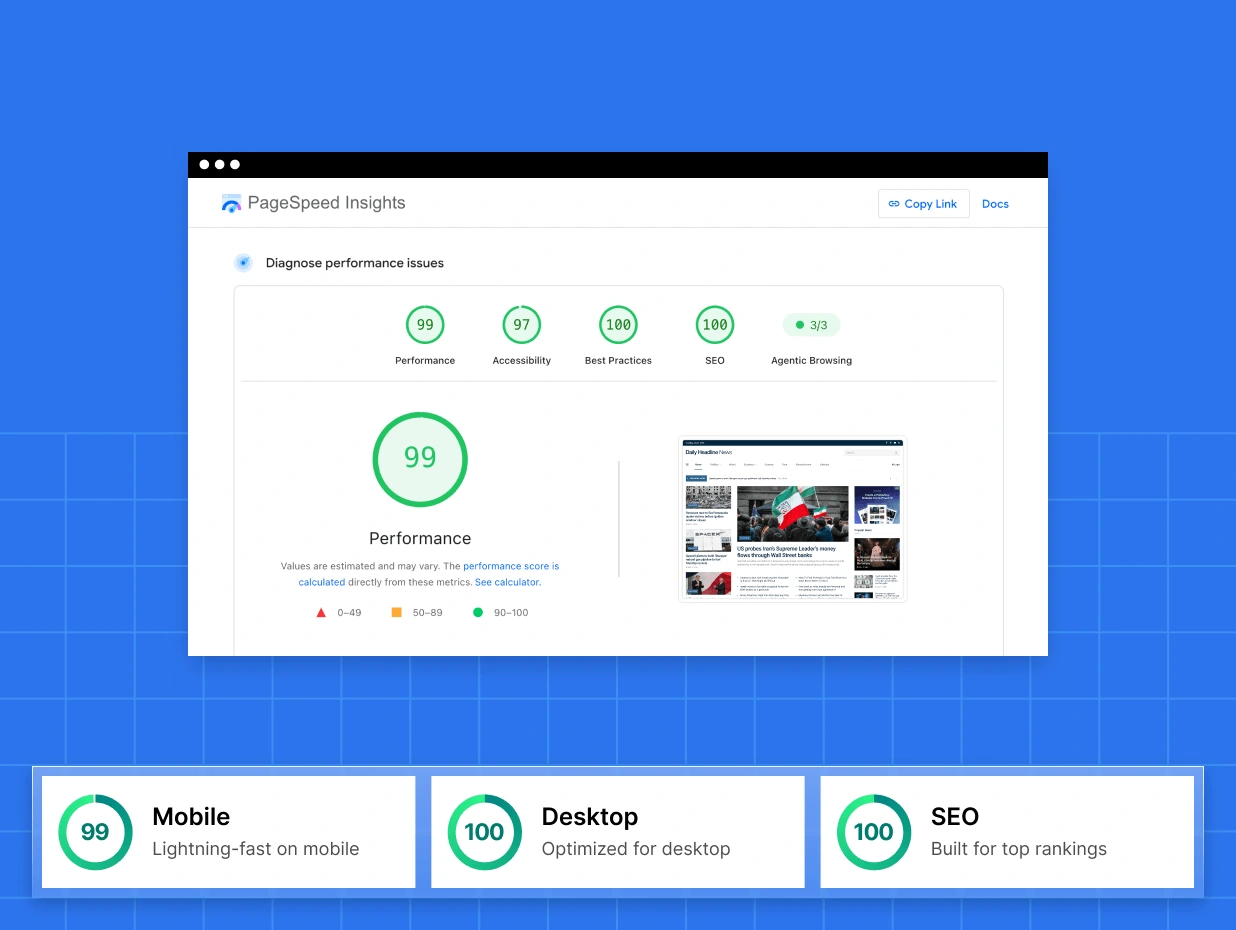 graphic page speed