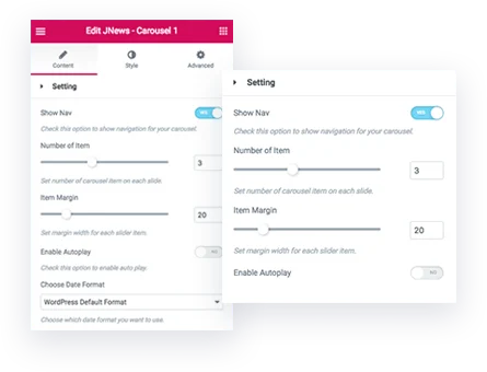 carousel features