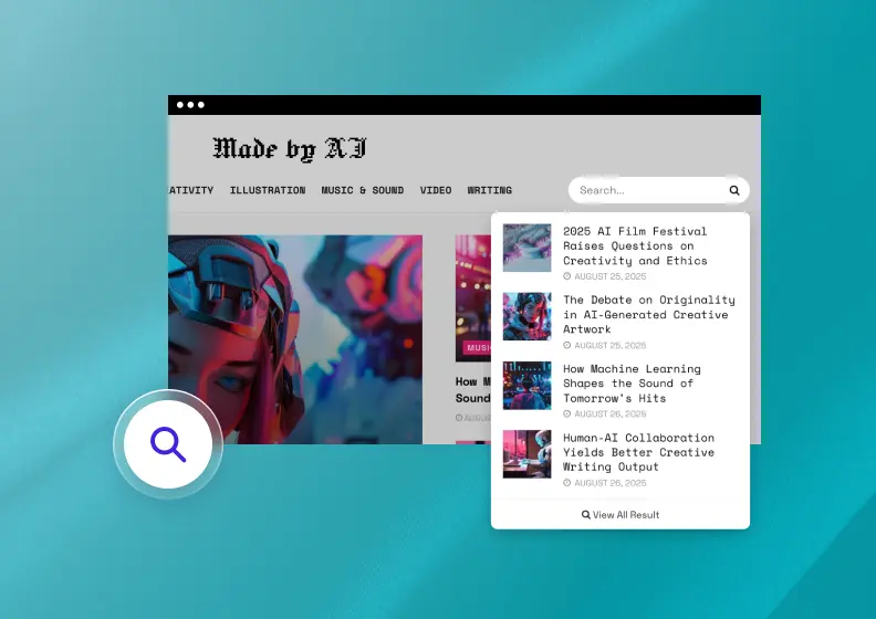 content live search