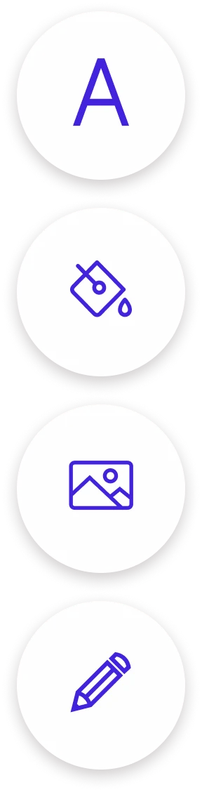 list icon design customization