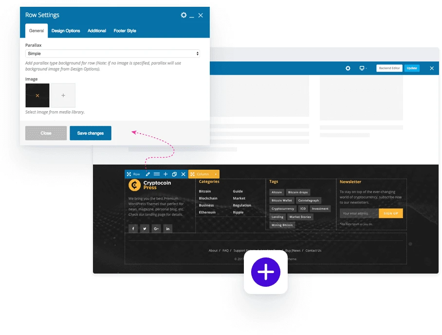 footer builder