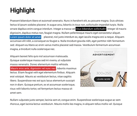 highlight shortcode