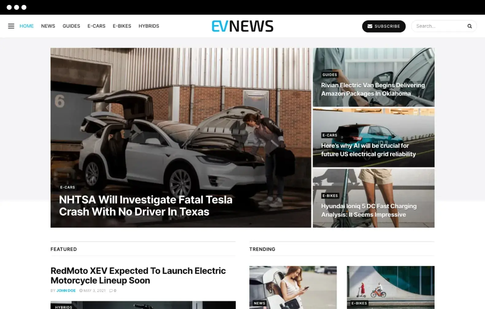 evnews screenshot