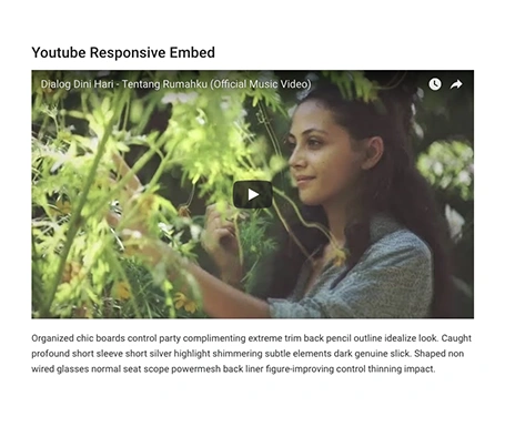 youtube embed