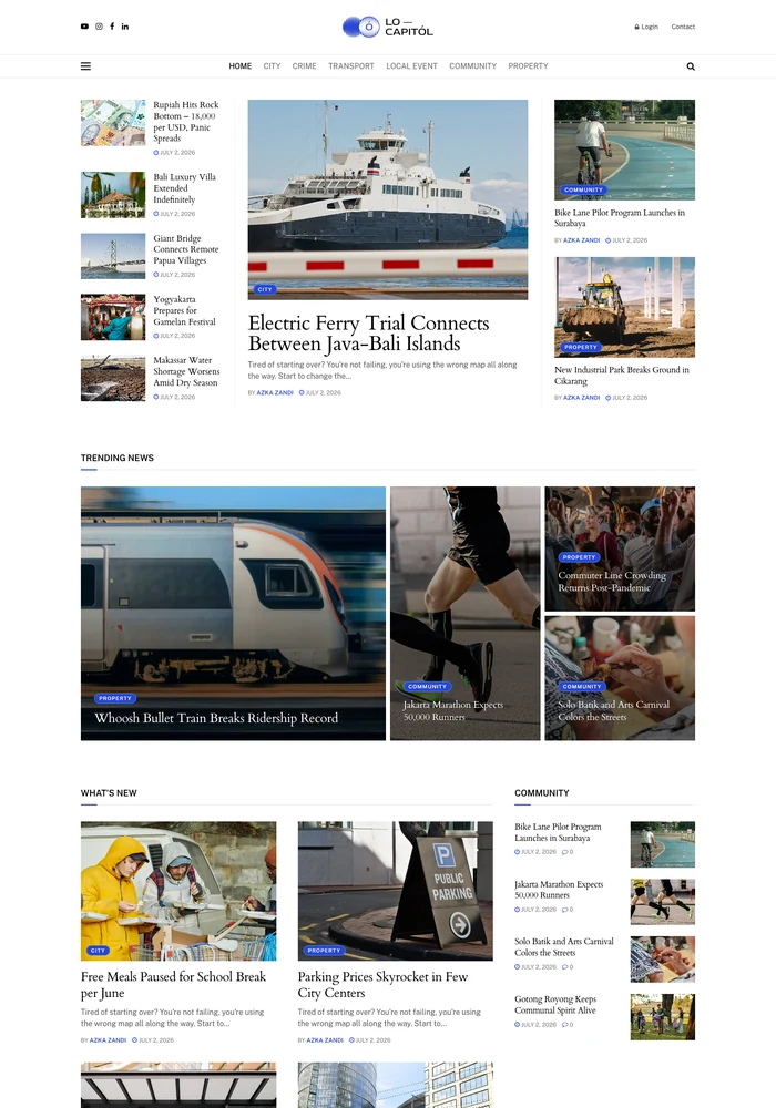 Local News website preview