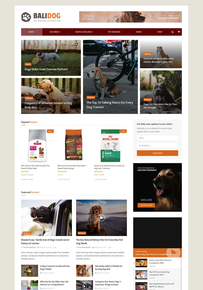 Animal Care website preview